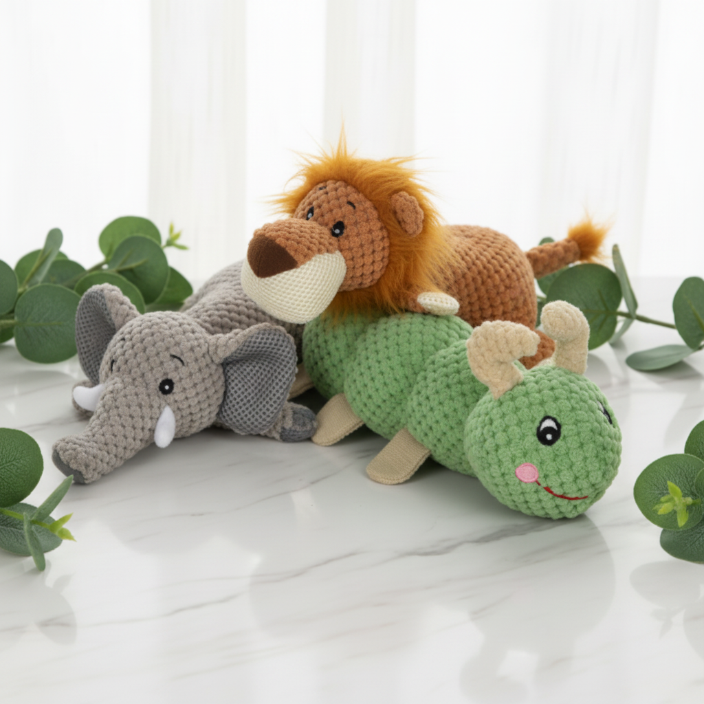 Corgi & Husky Plush Squeaky Pet Toy — Banish Boredom
