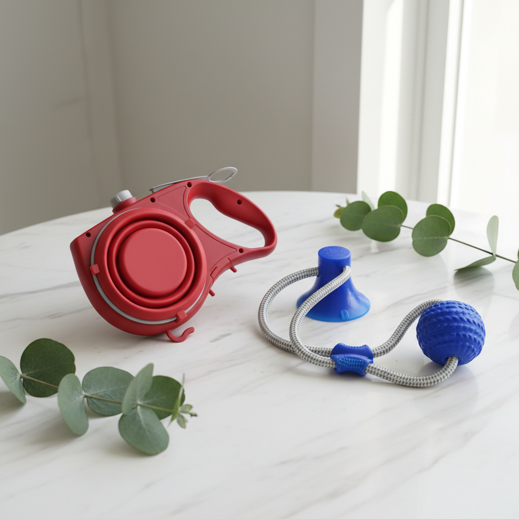 Dog Leash with Water Bottle & Travel Cup Set