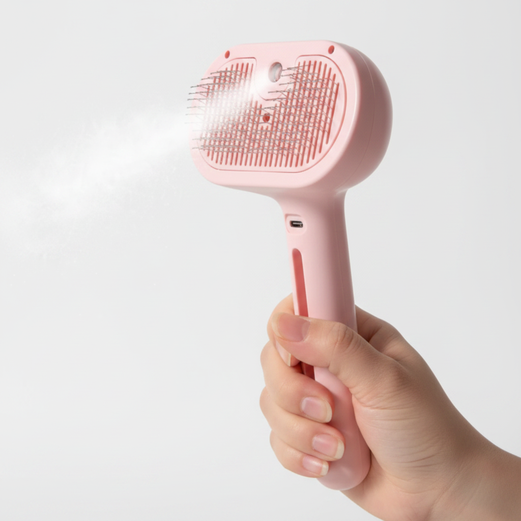 2-in-1 Pet Hair Spray Brush