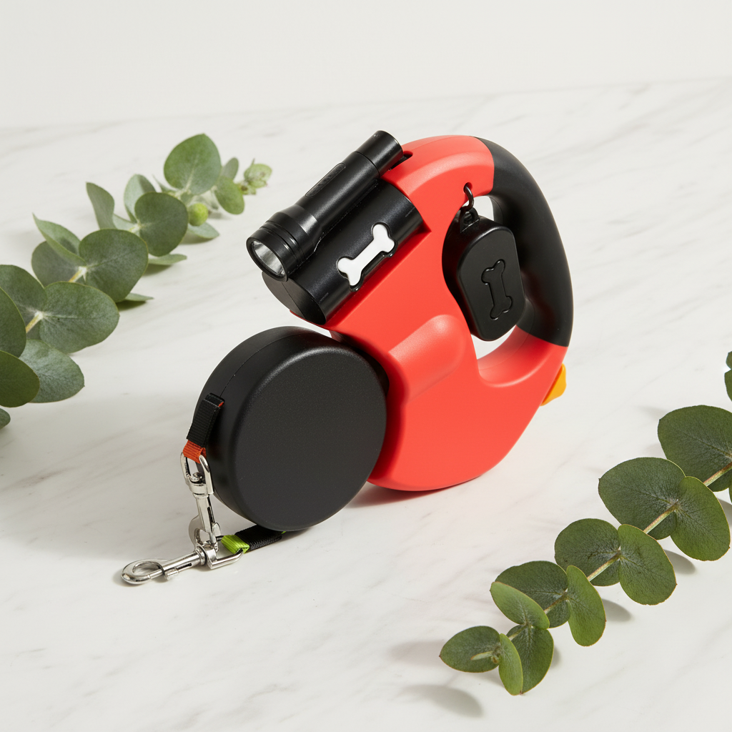 Retractable Dual Dog Leash — Walk Two Dogs at Once