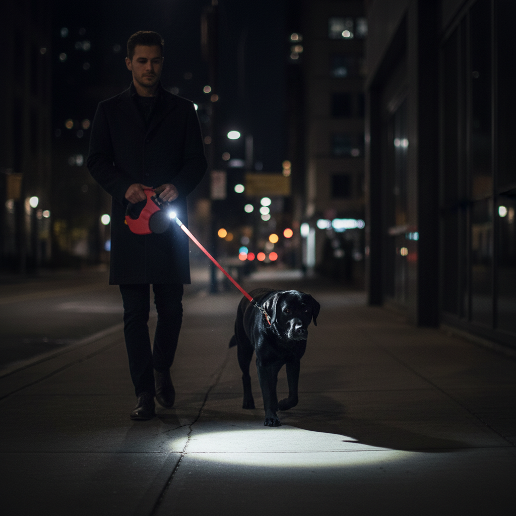 Retractable Dual Dog Leash — Walk Two Dogs at Once