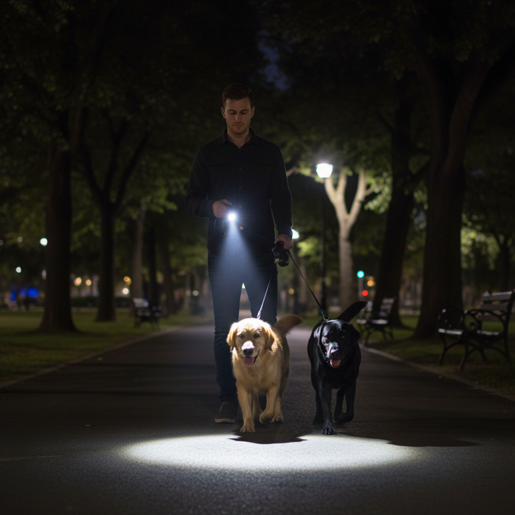 Retractable Dual Dog Leash — Walk Two Dogs at Once