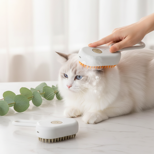 3-in-1 Electric Steam Grooming Brush for Pets
