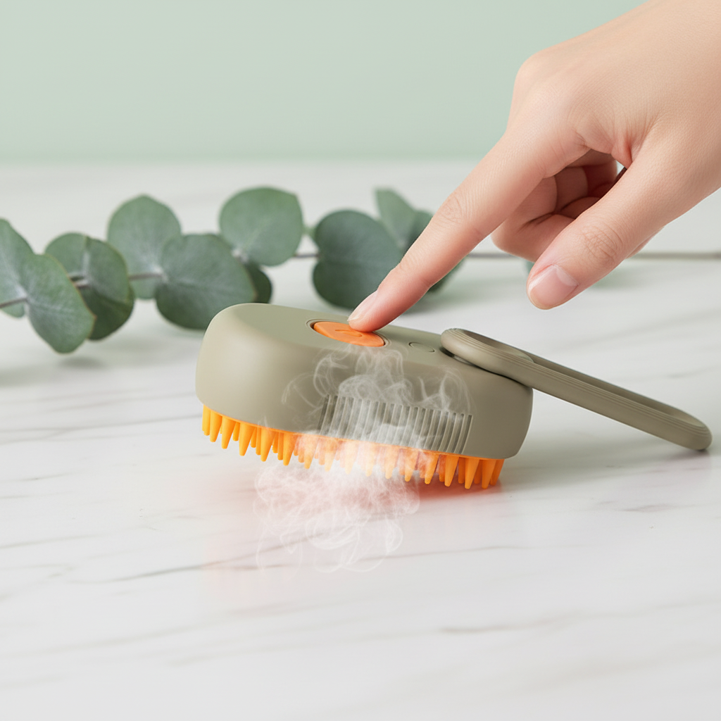 3-in-1 Electric Steam Grooming Brush for Pets