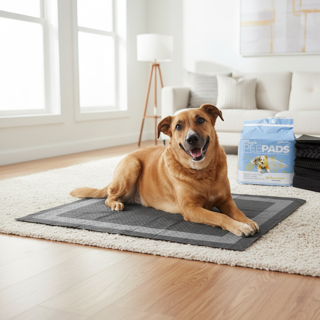 Odor-Eliminating Dog Pee Pads — Extra Thick, Leak-Proof & Quick-Dry