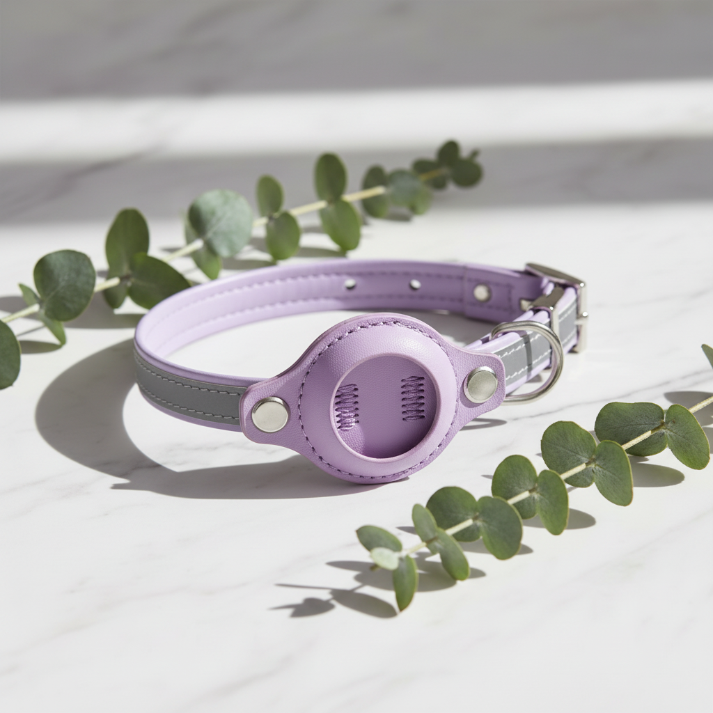 GPS Tracker Protective Cover Pet Collar — Waterproof & Reflective