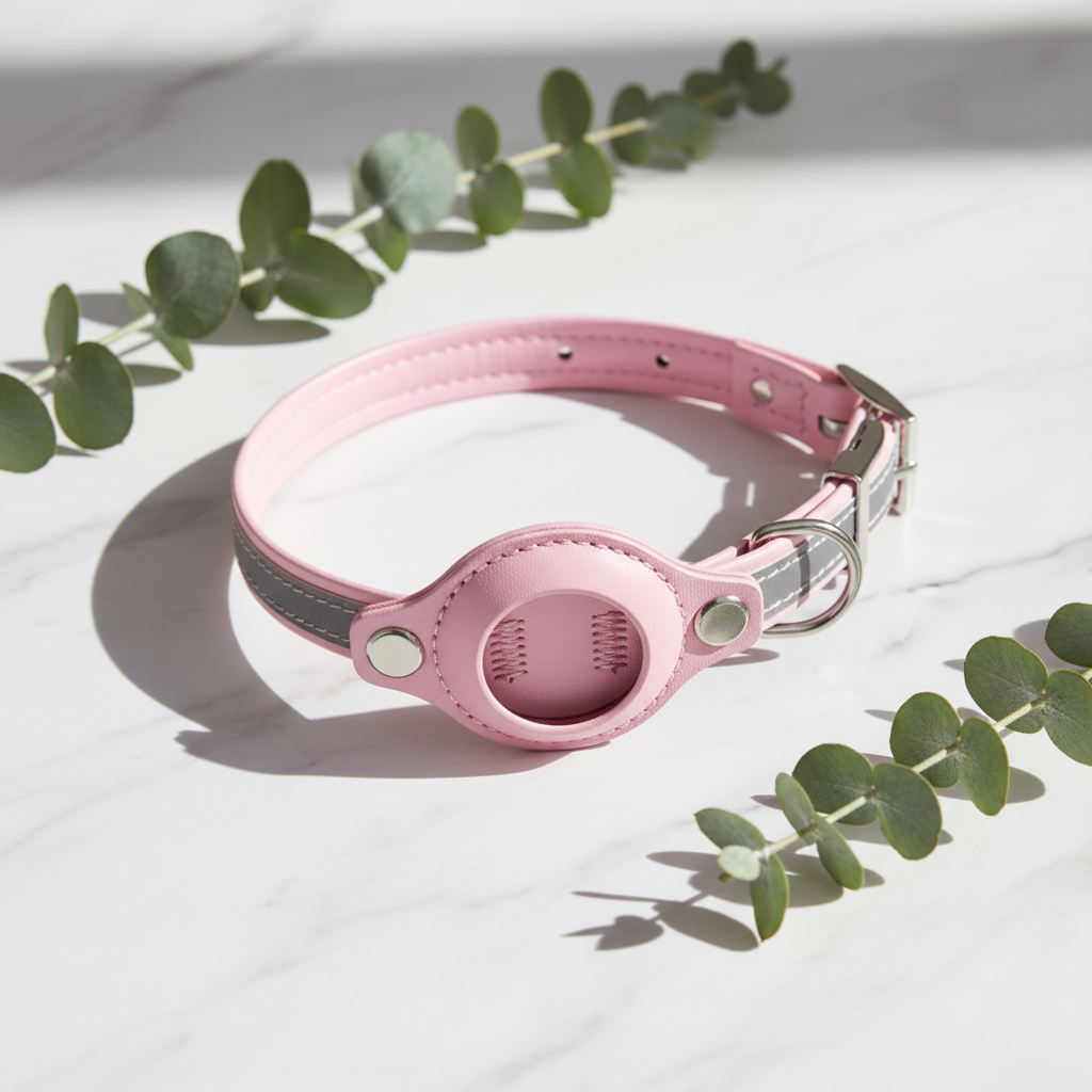 GPS Tracker Protective Cover Pet Collar — Waterproof & Reflective