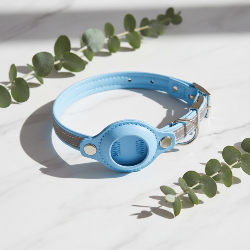 GPS Tracker Protective Cover Pet Collar — Waterproof & Reflective
