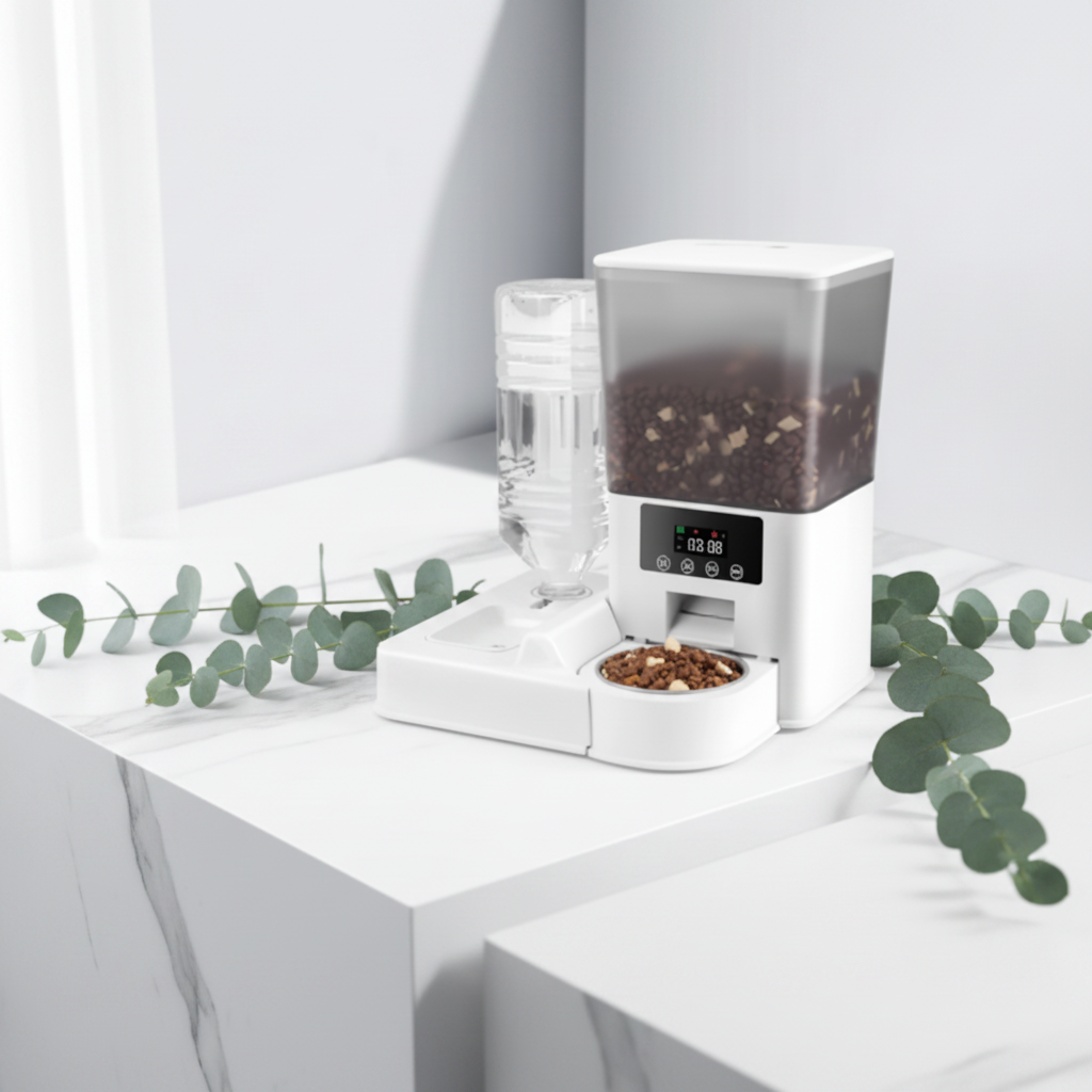 Smart Pet Feeder with Live Camera & Auto Portions
