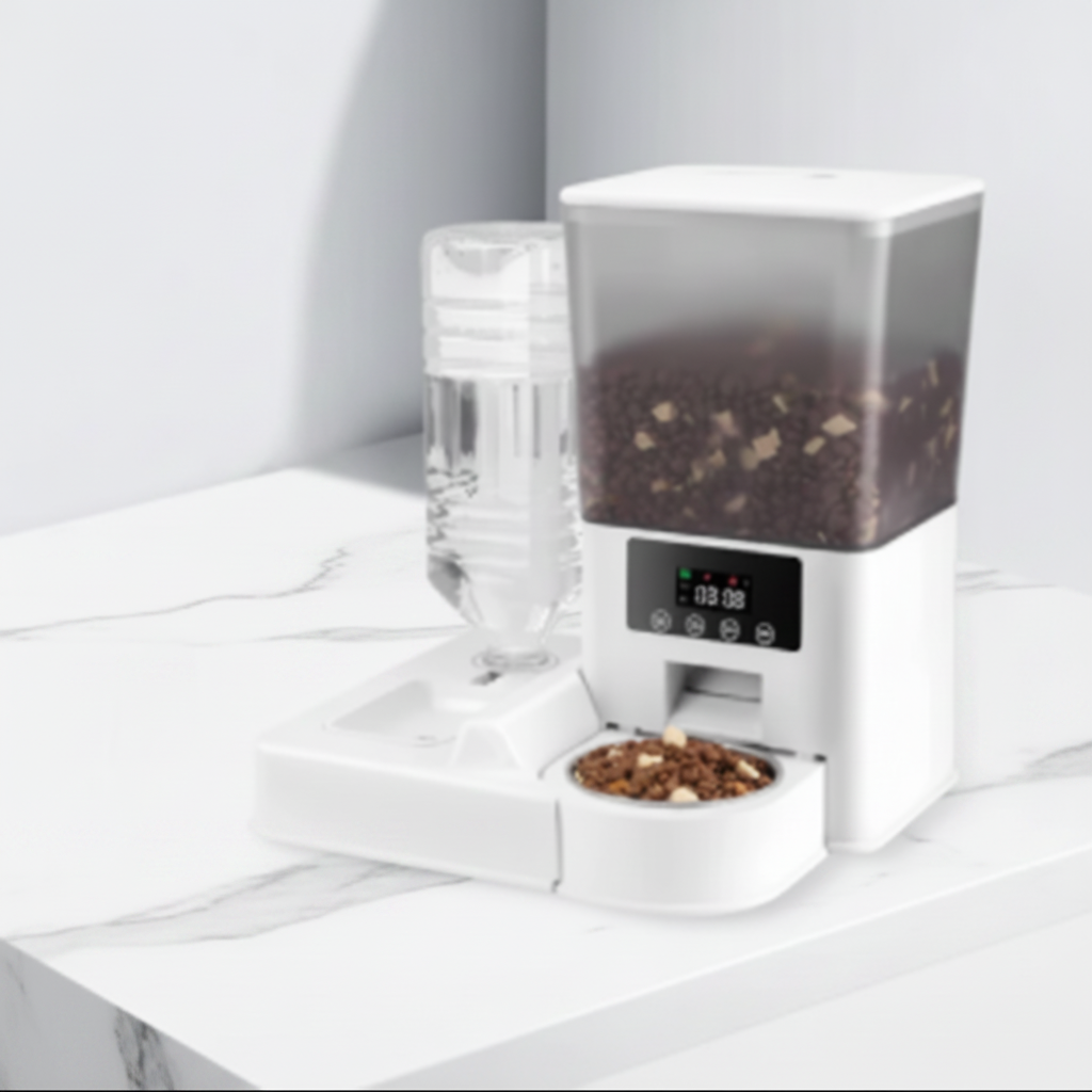 Smart Pet Feeder with Live Camera & Auto Portions