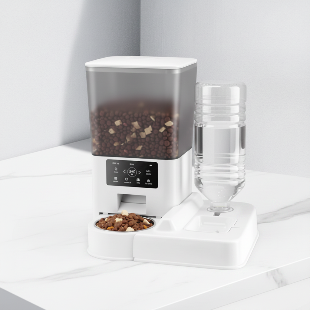 Smart Pet Feeder with Live Camera & Auto Portions