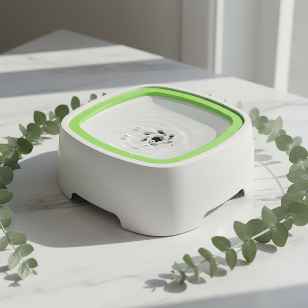 Non-Slip Floating Dog Drinking Bowl — Spill-Resistant