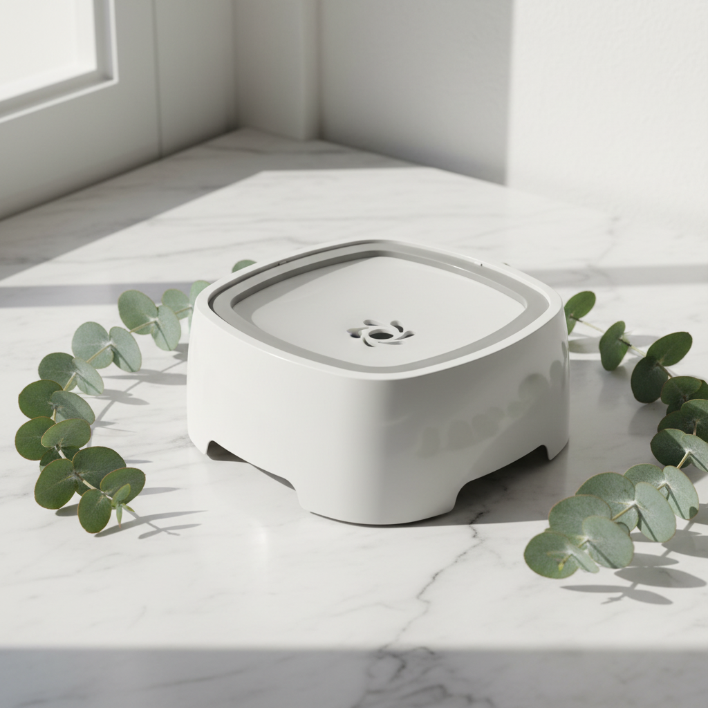 Non-Slip Floating Dog Drinking Bowl — Spill-Resistant