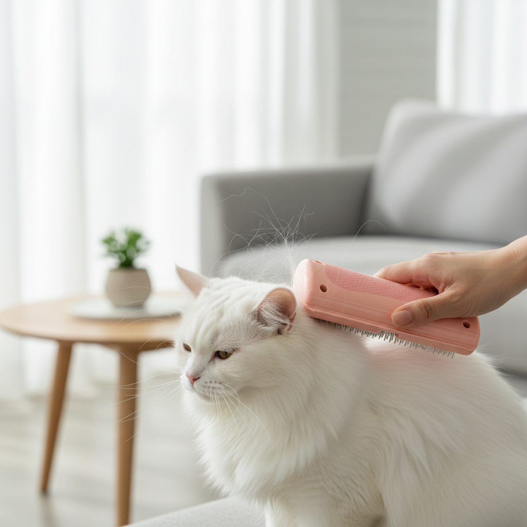 Dual-Action Pet Grooming Comb — Detangle & Deshed