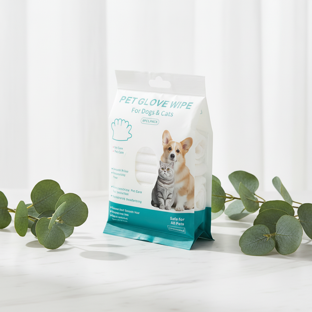 Pet Cleaning Gloves & Wipes — Complete Hygiene Kit