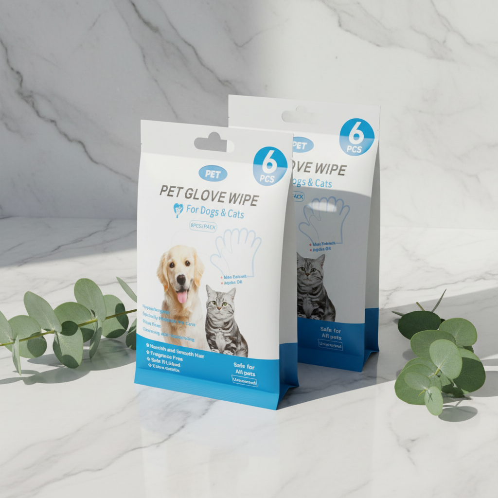 Pet Cleaning Gloves & Wipes — Complete Hygiene Kit
